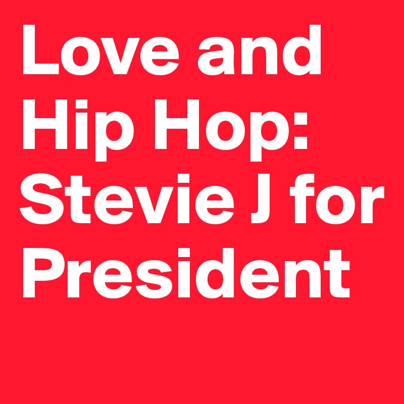 Love and Hip Hop: Stevie J for President 