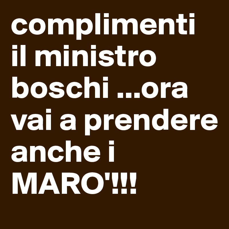 complimenti il ministro boschi ...ora vai a prendere anche i MARO'!!!