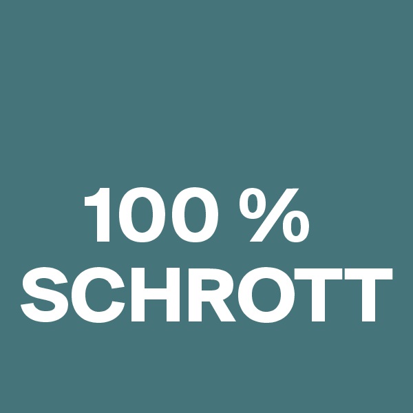 

    100 % SCHROTT