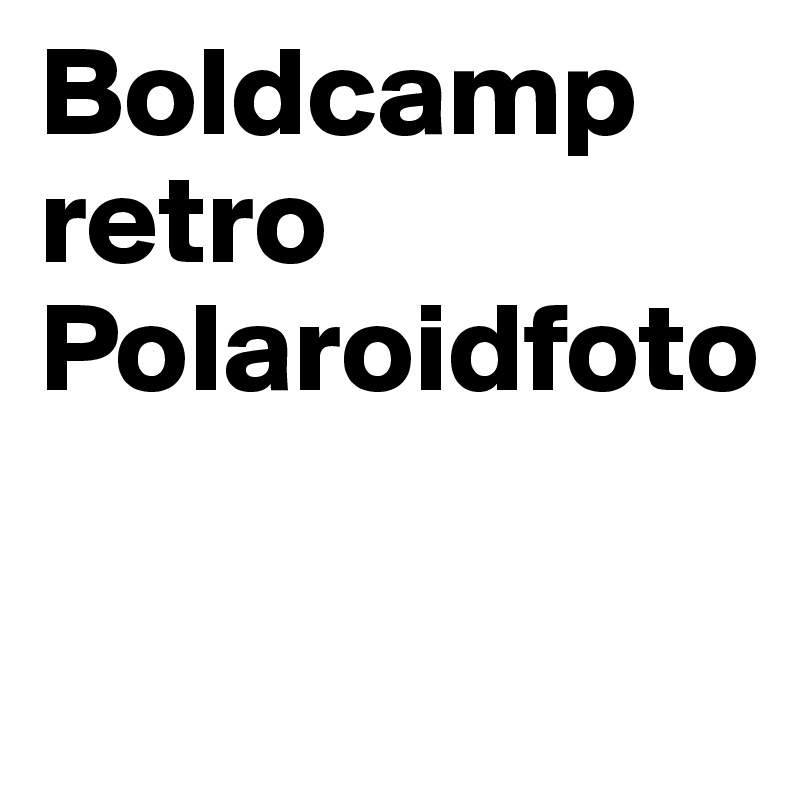 Boldcamp retro Polaroidfoto

