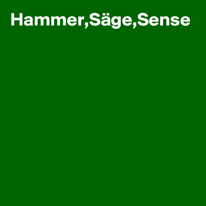 Hammer,Säge,Sense
