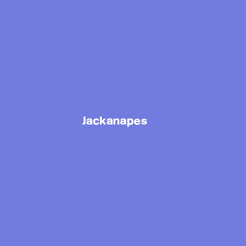 







                             Jackanapes







