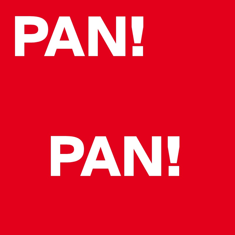 PAN!

   PAN!