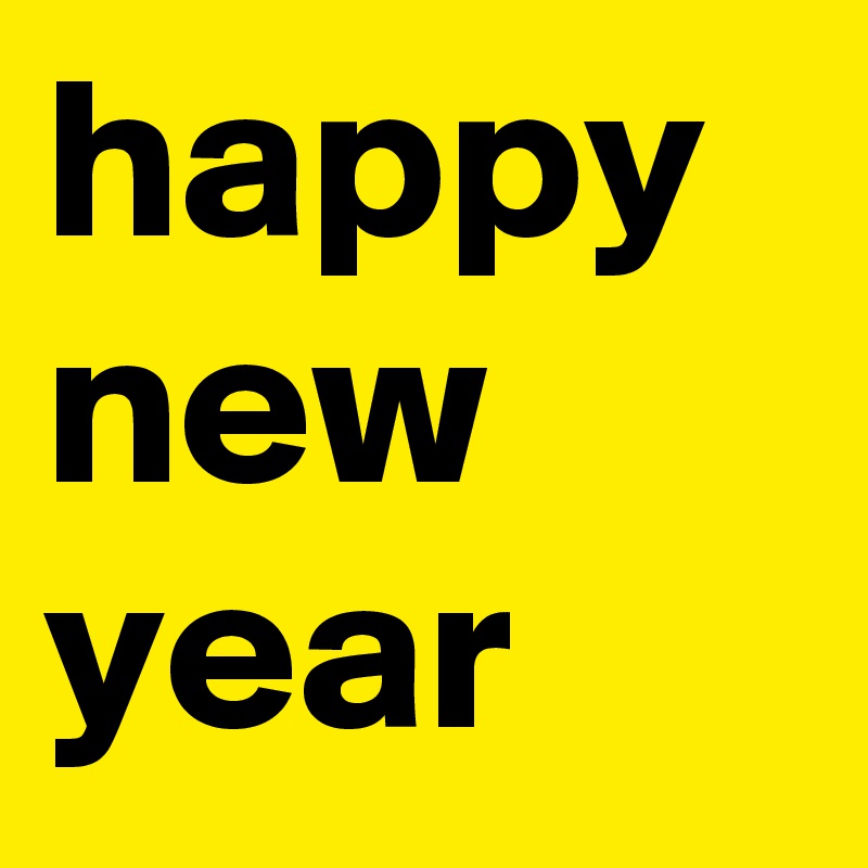 happy new year
