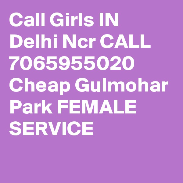Call Girls IN Delhi Ncr CALL 7065955020 Cheap Gulmohar Park FEMALE SERVICE
