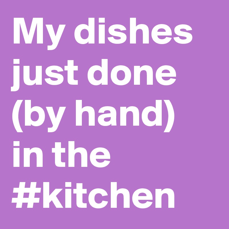 My dishes just done (by hand) in the #kitchen