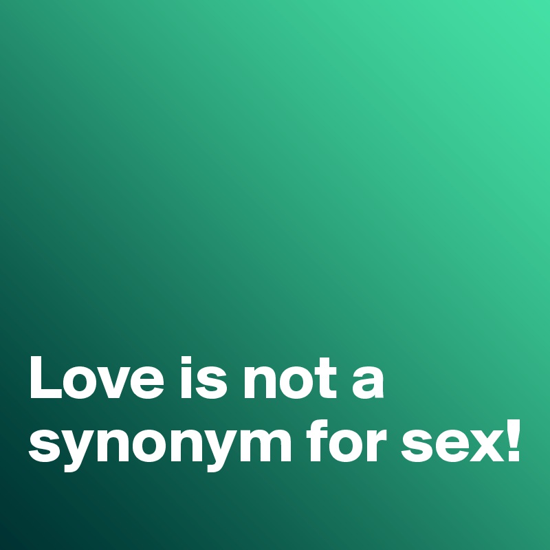 Synonymer För Sex