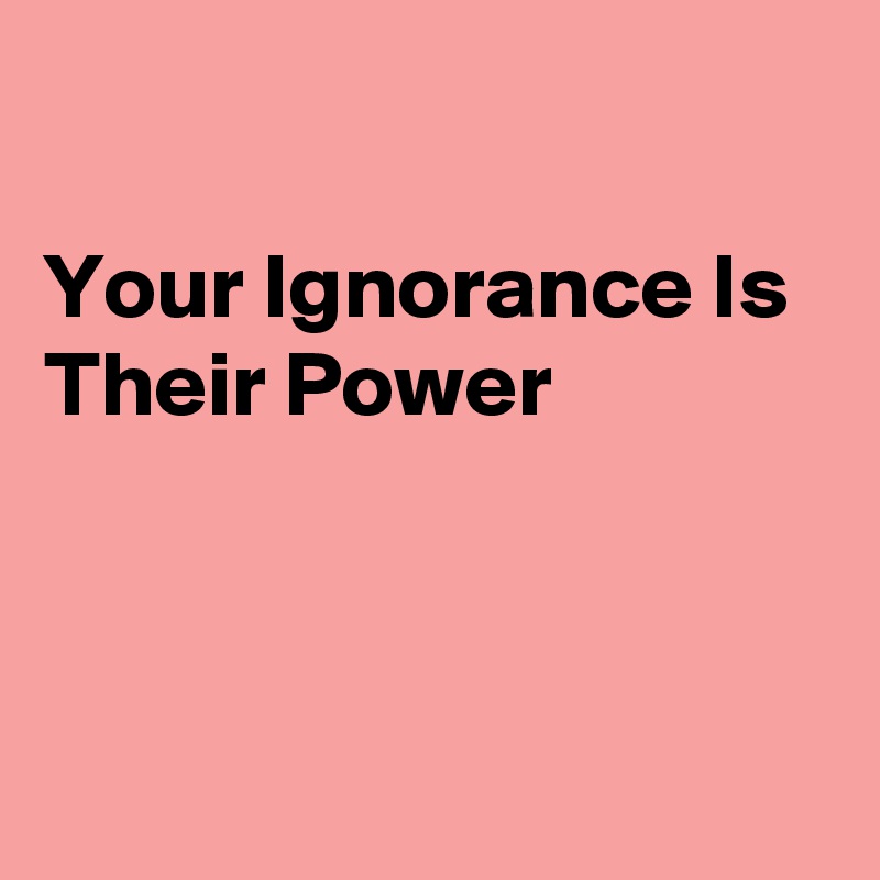 ignorance is power essay