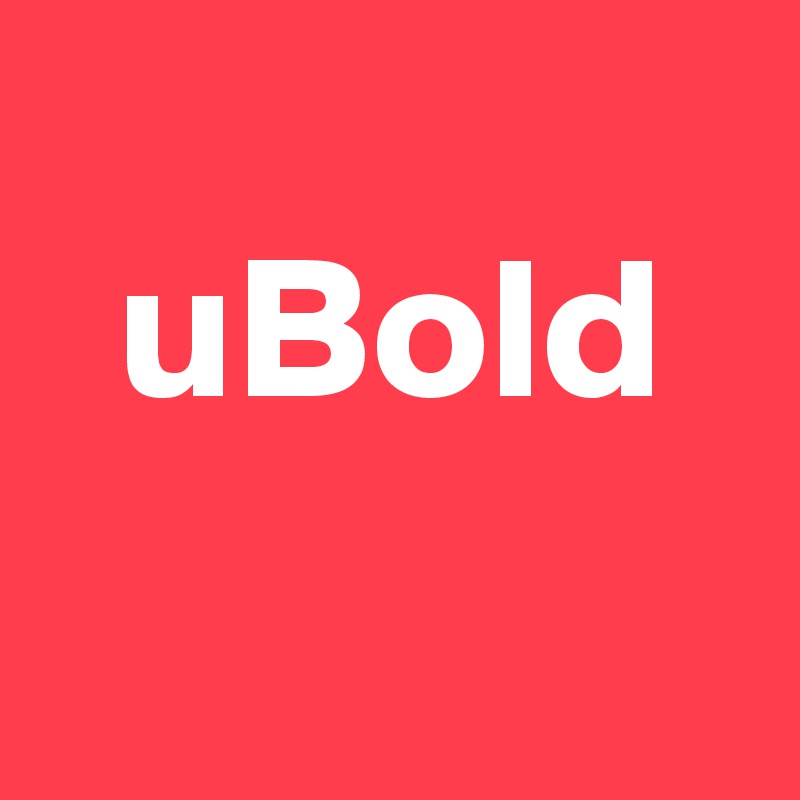  
  uBold
