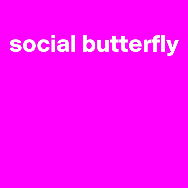 
social butterfly



