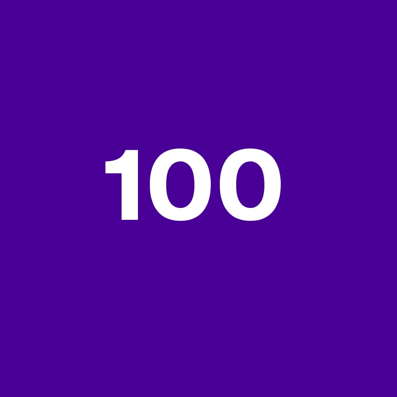      
    100