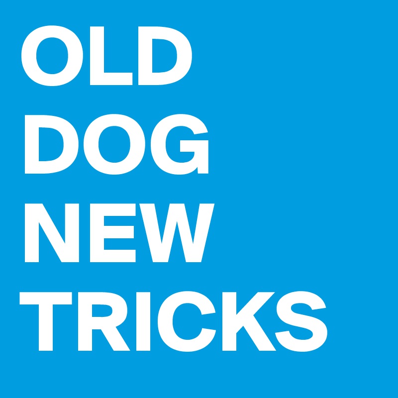 OLD
DOG
NEW
TRICKS