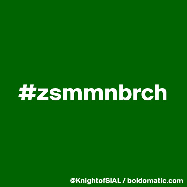 


  #zsmmnbrch


