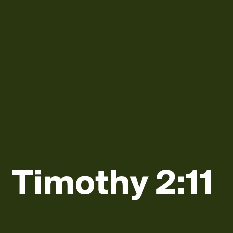 



Timothy 2:11