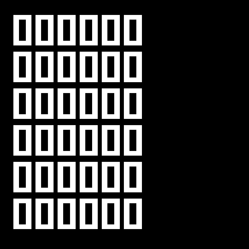 [][][][][][]
[][][][][][]
[][][][][][]
[][][][][][]
[][][][][][]
[][][][][][]
