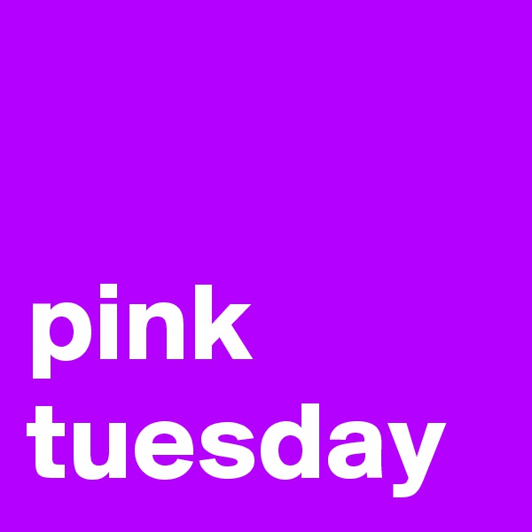 

pink
tuesday