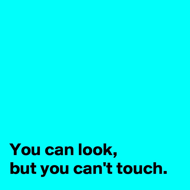 






You can look,
but you can't touch.