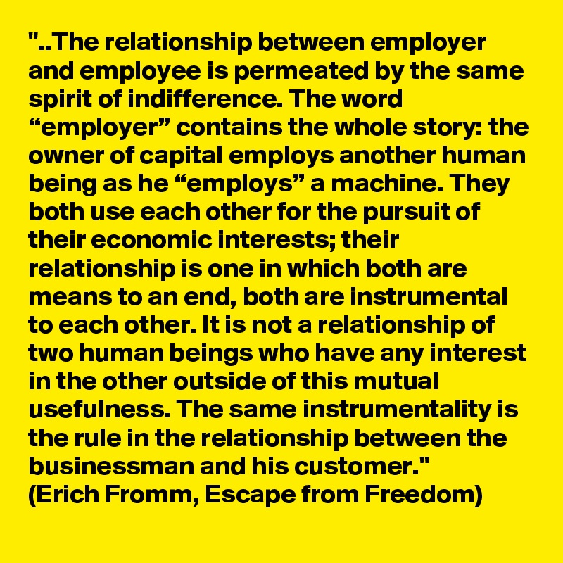 "..The Relationship Between Employer And Employee Is Permeated By The ...