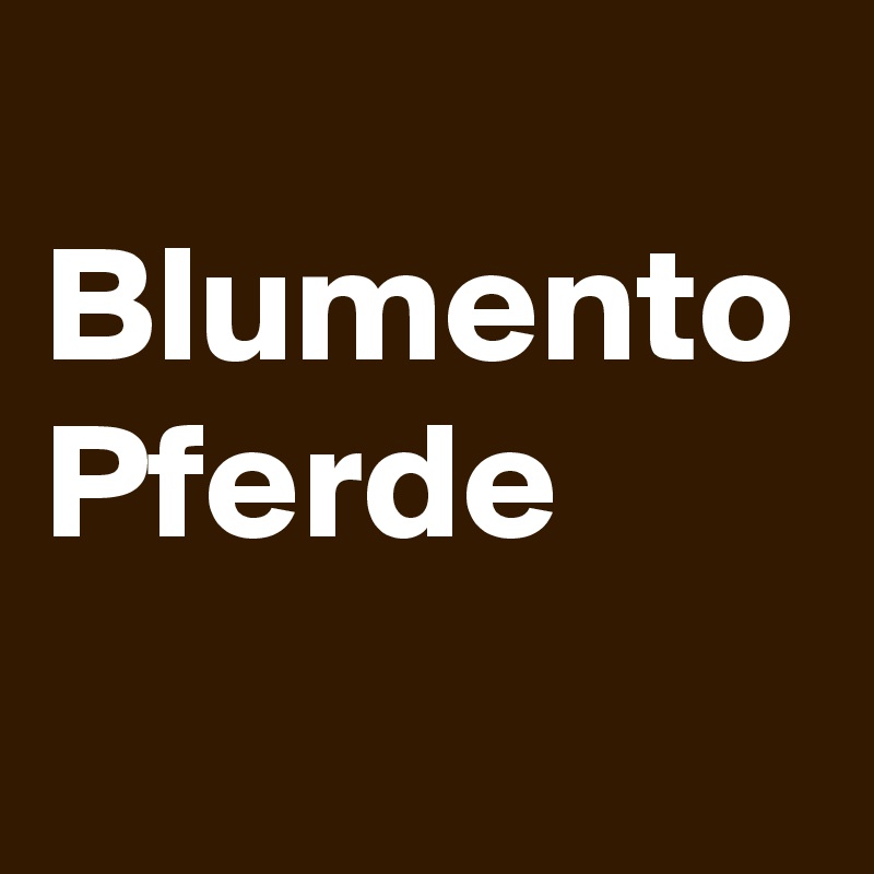 
Blumento
Pferde