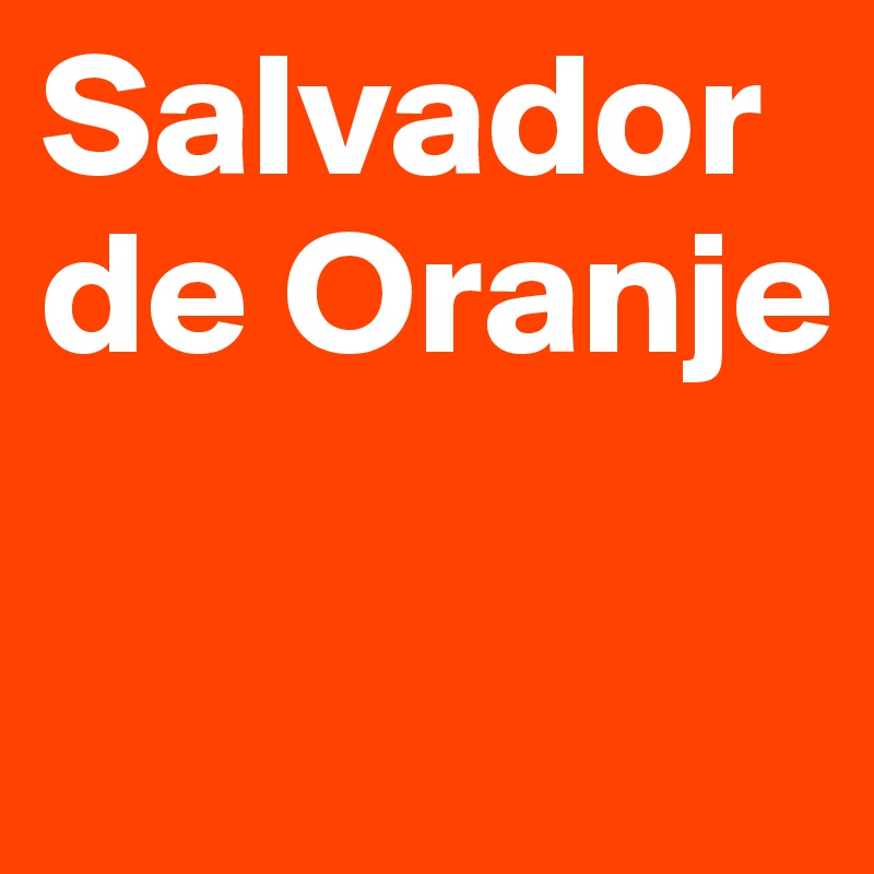Salvador de Oranje


