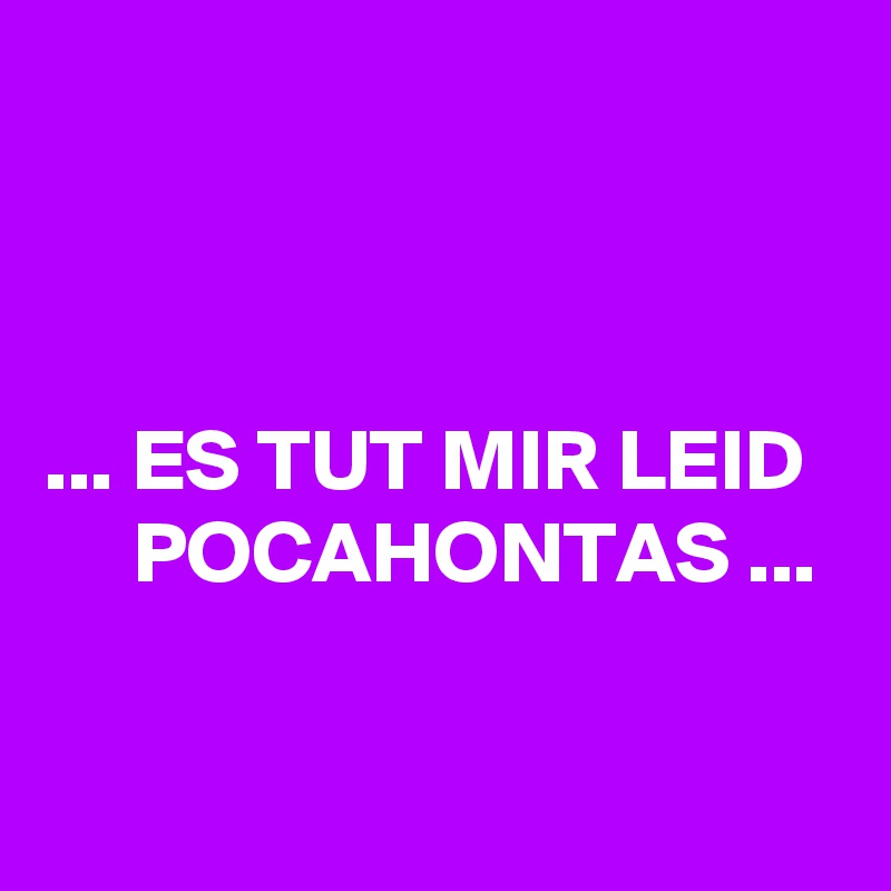 Es Tut Mir Leid Pocahontas Post By Pueppirazza On Boldomatic