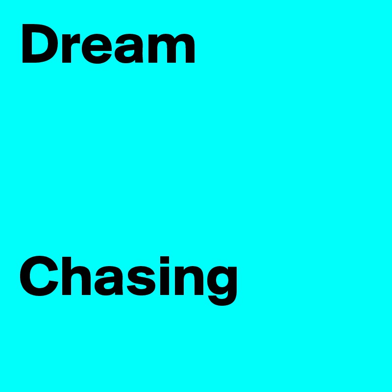 Dream



Chasing
