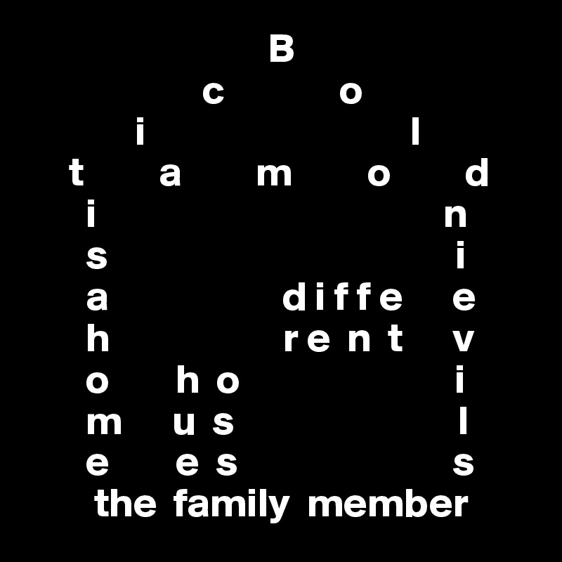 B C O I L T A M O D I N S I A D I F F E E H R E N T V O H O I M U S L E E S S The Family Member Post By Emiledi77 On Boldomatic