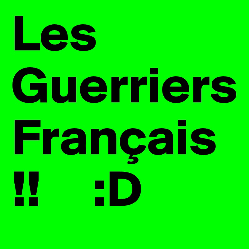 Les Guerriers Français !!     :D 
