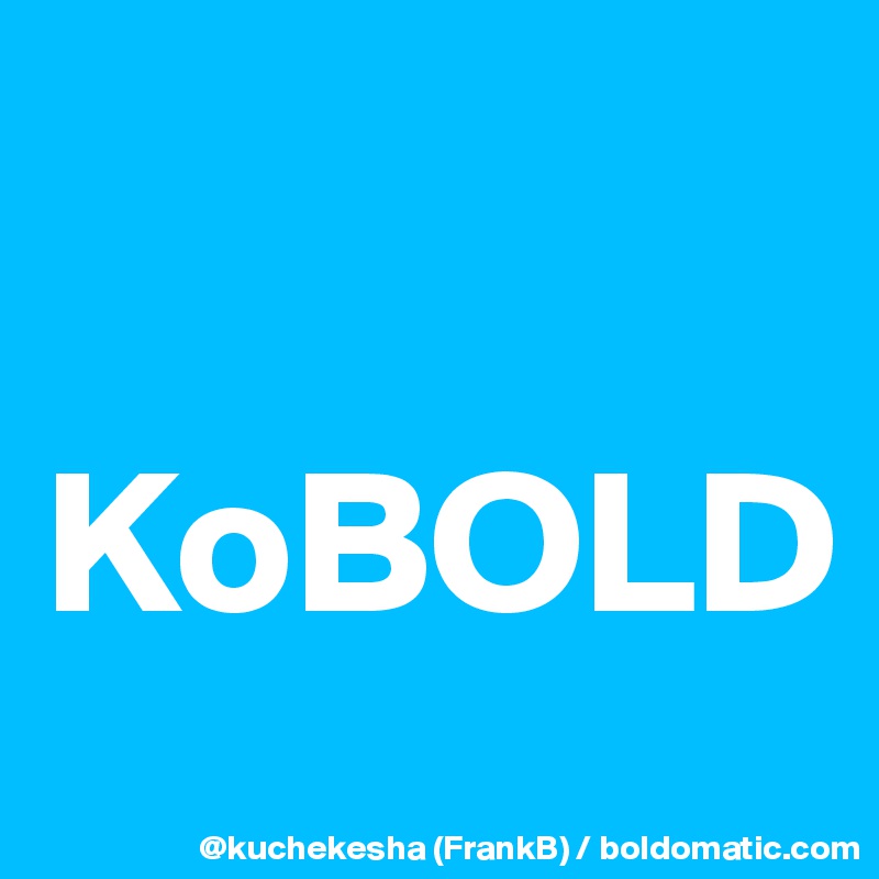 

KoBOLD