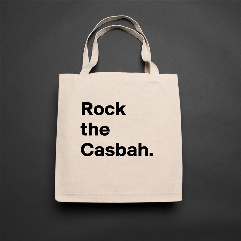 Rock the Casbah. Natural Eco Cotton Canvas Tote 