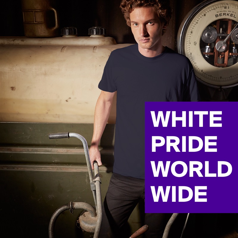 WHITE PRIDE WORLD WIDE White Tshirt American Apparel Custom Men 
