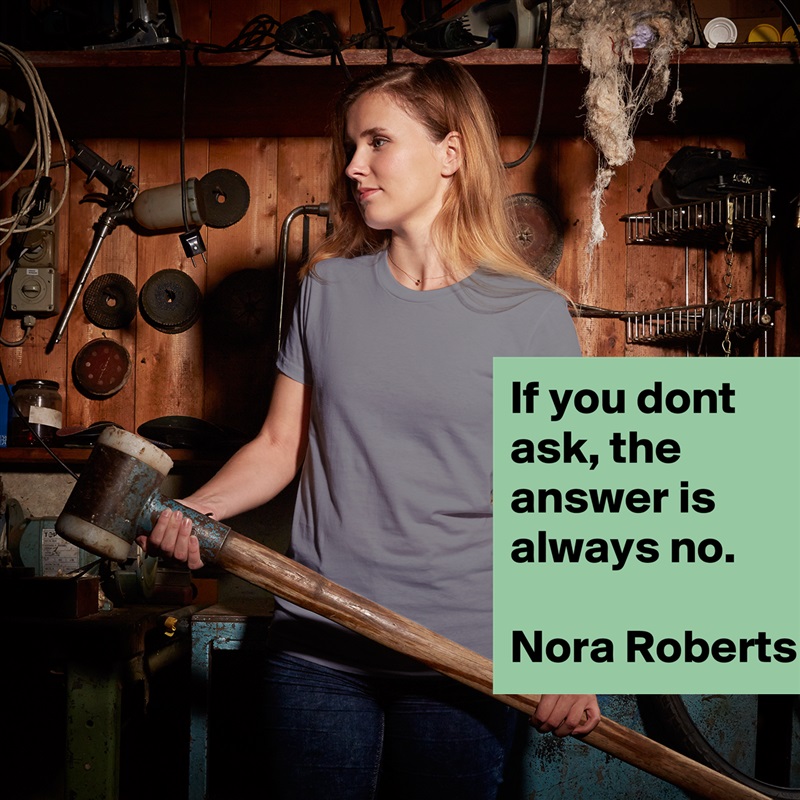 If you dont ask, the answer is always no.

Nora Roberts White American Apparel Short Sleeve Tshirt Custom 