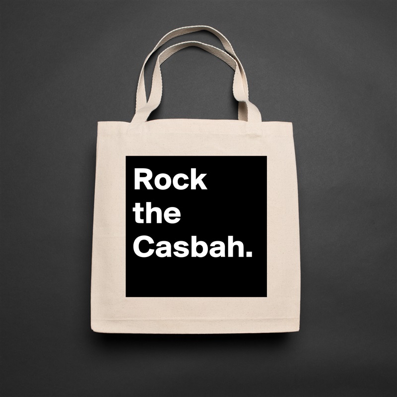 Rock the Casbah. Natural Eco Cotton Canvas Tote 