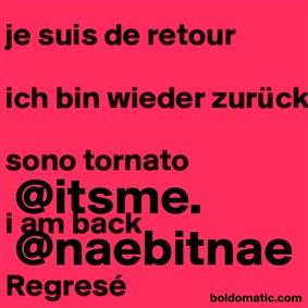 itsme. on Boldomatic - @naebitnae remixed